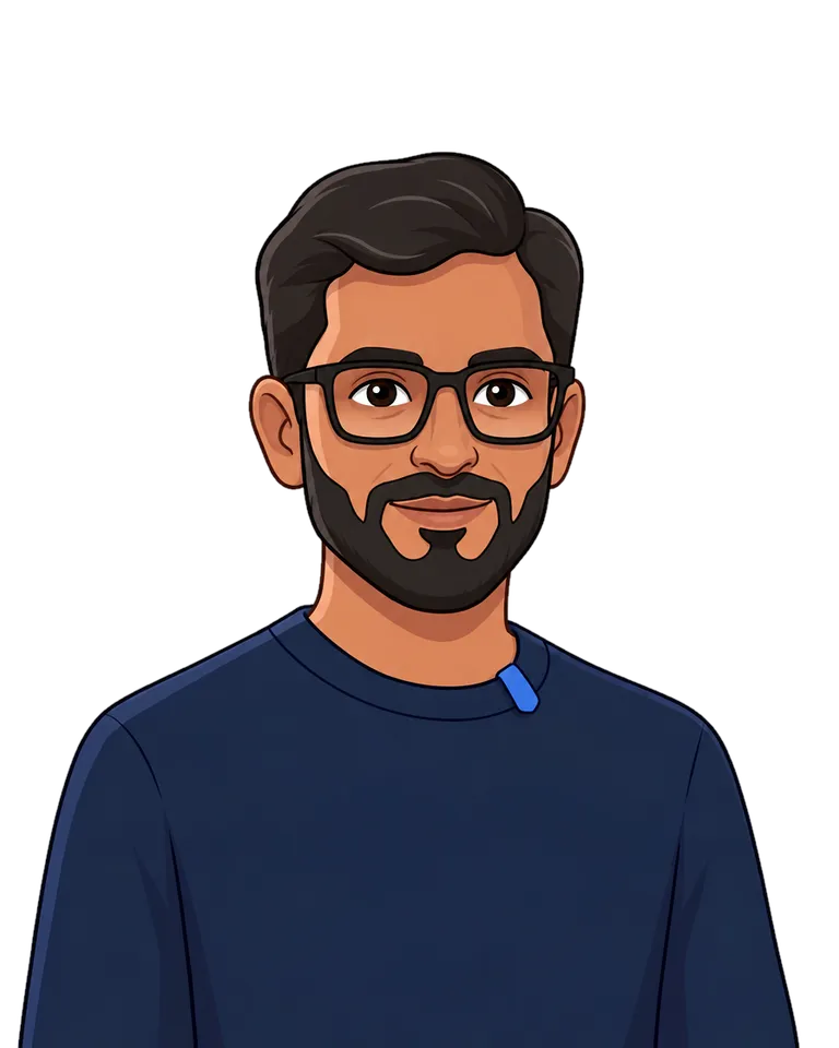 Illustrated portrait of Loknath Baskar